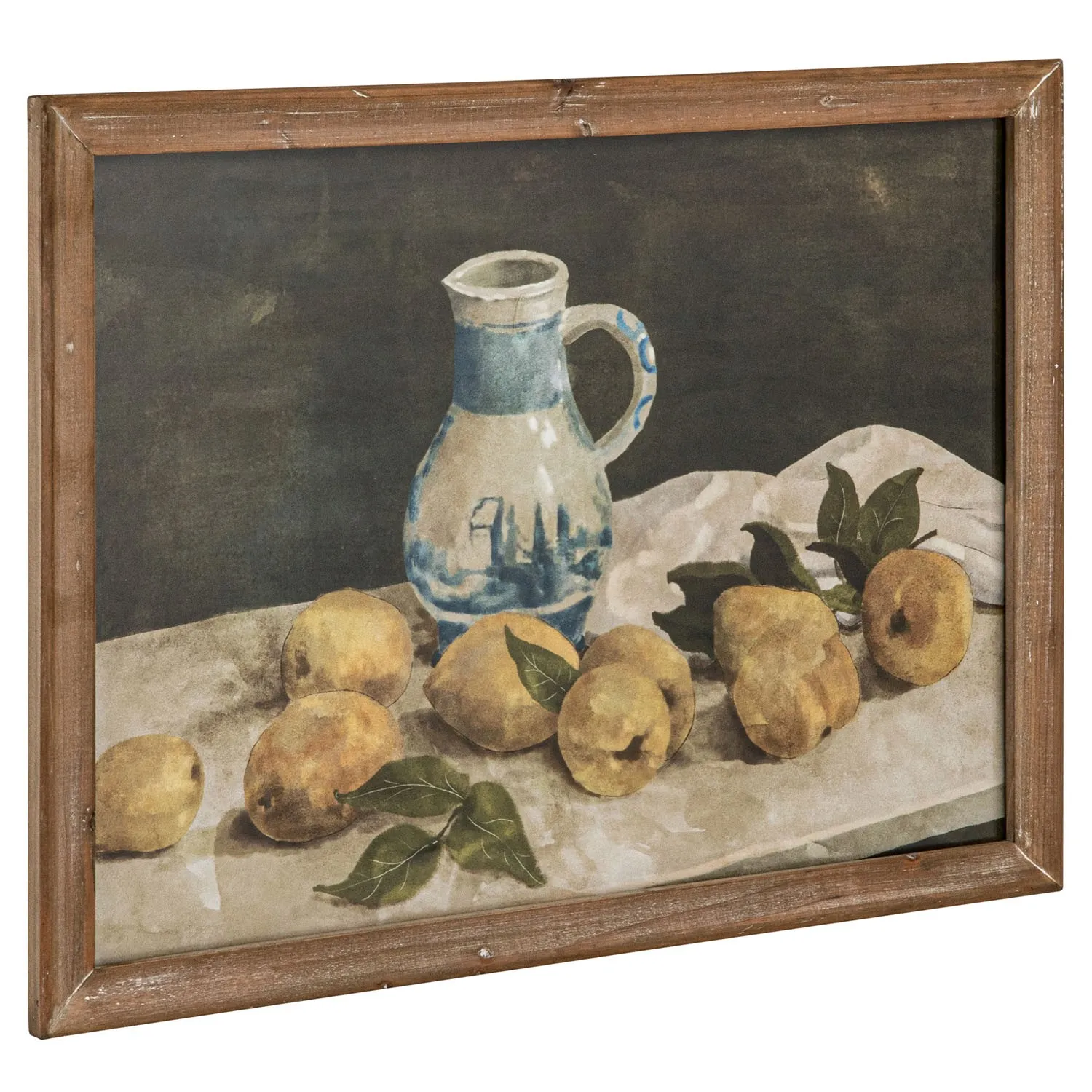 Harlan Citrus Still Life Framed Illustration - Brown