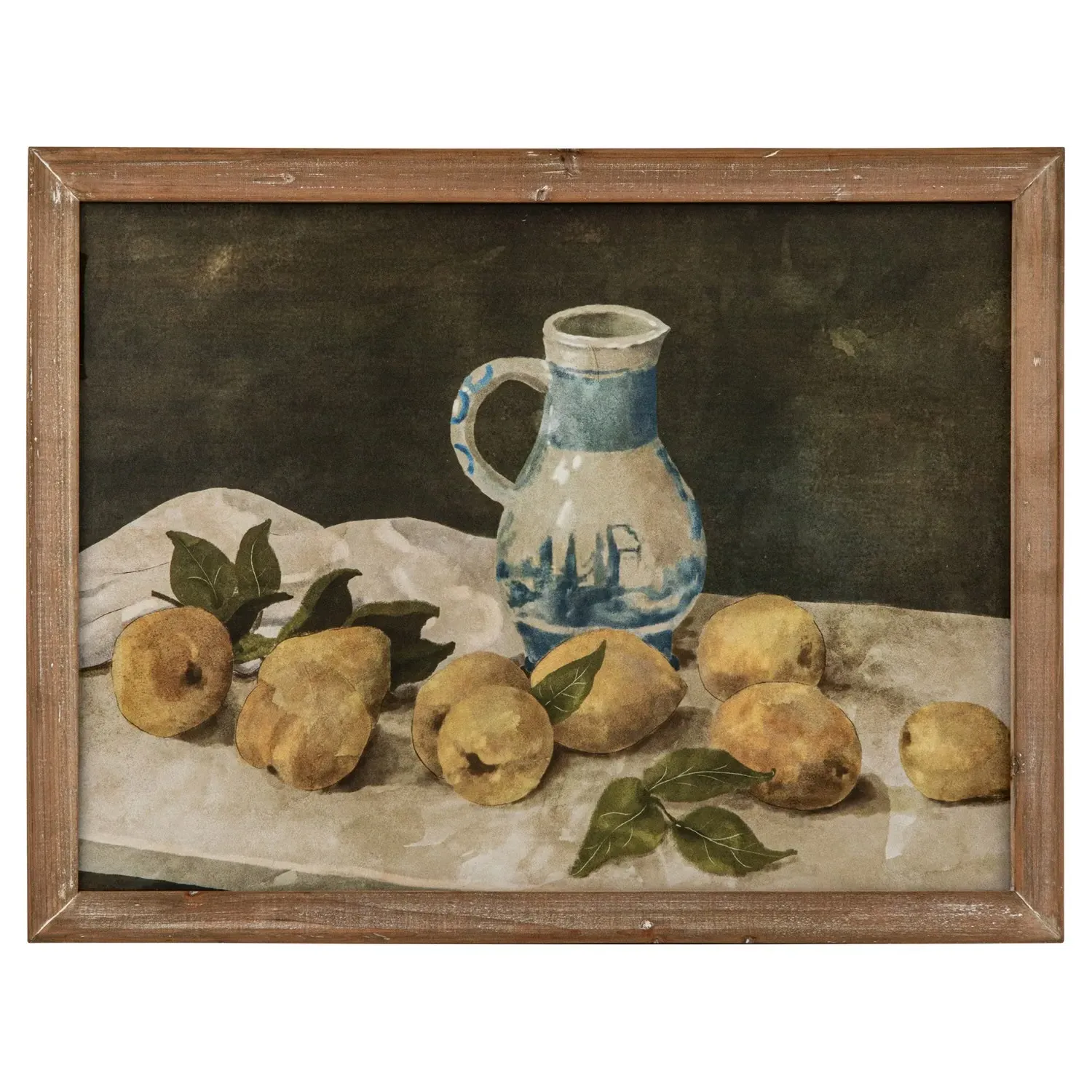 Harlan Citrus Still Life Framed Illustration - Brown image