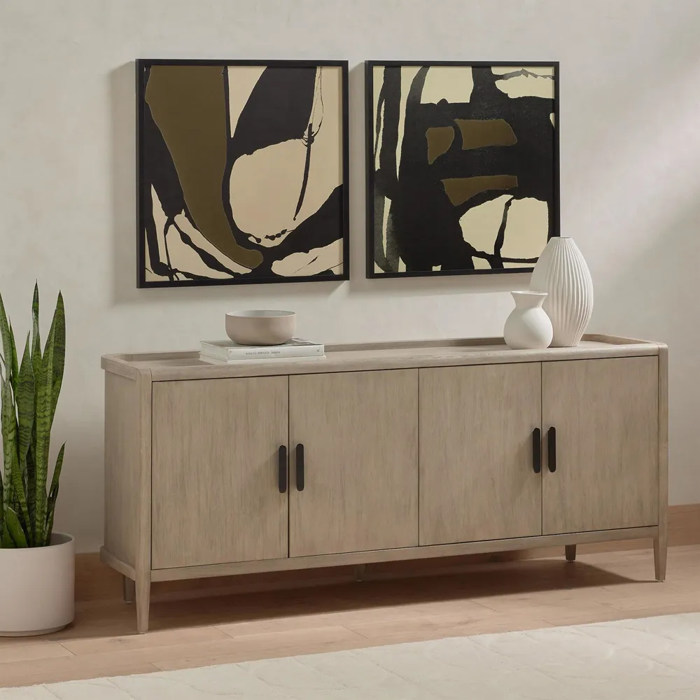 Harland Sideboard - Grey, Mahogany
