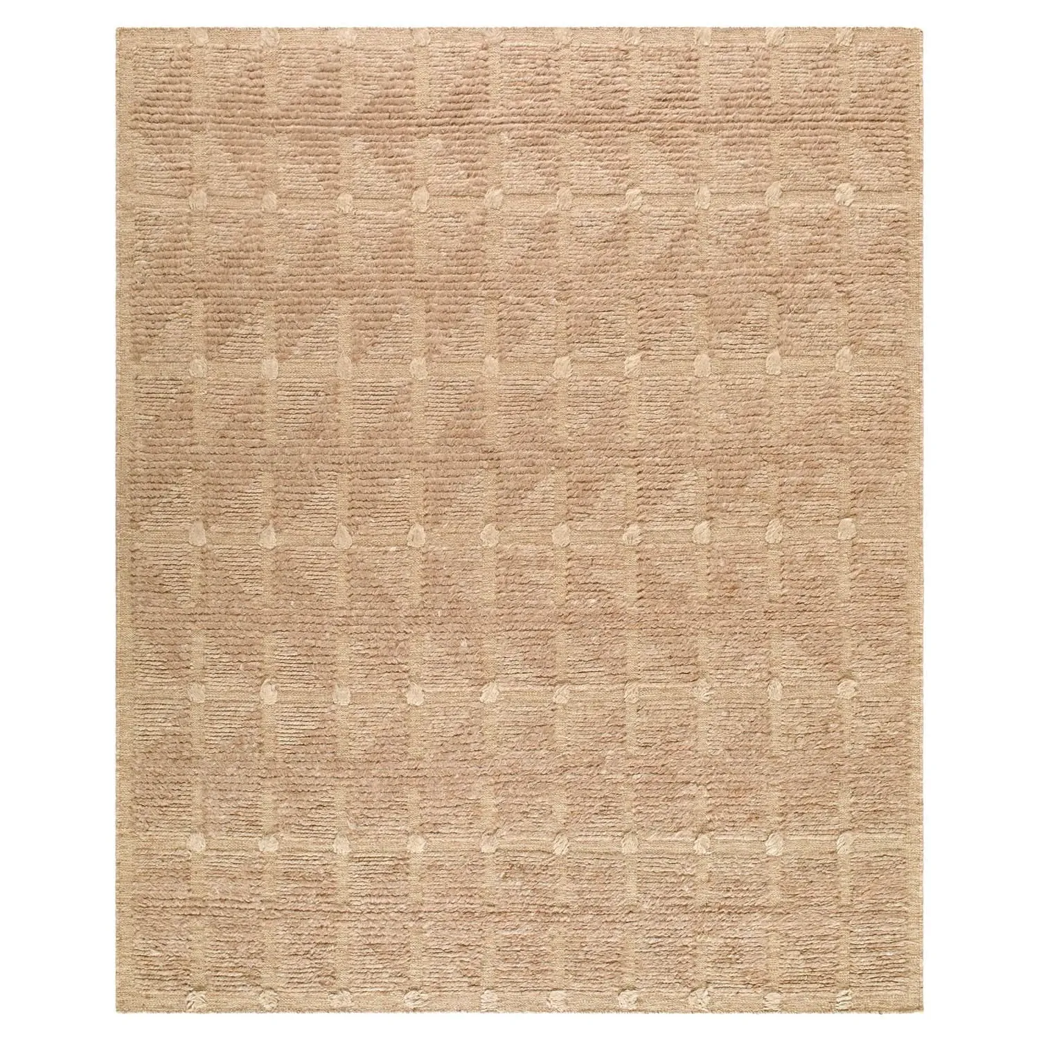 Harlene Textured Solid Rug - Brown, Wool