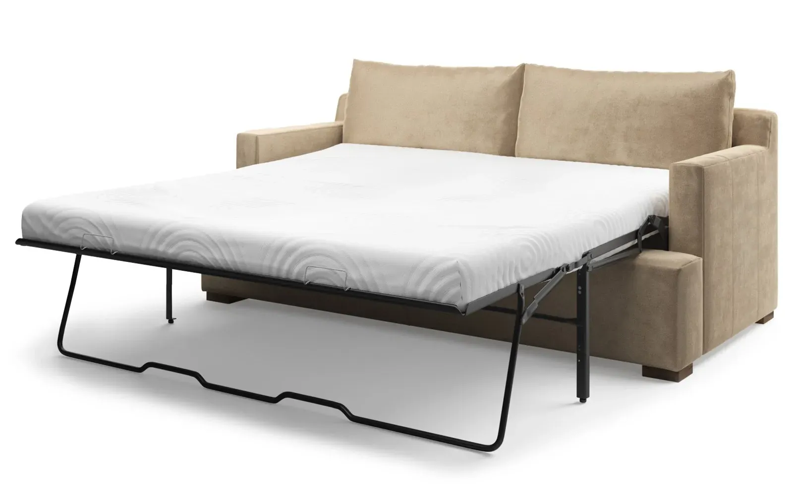 Harley 3-Seater Sleeper Sofa - Champagne, Velvet