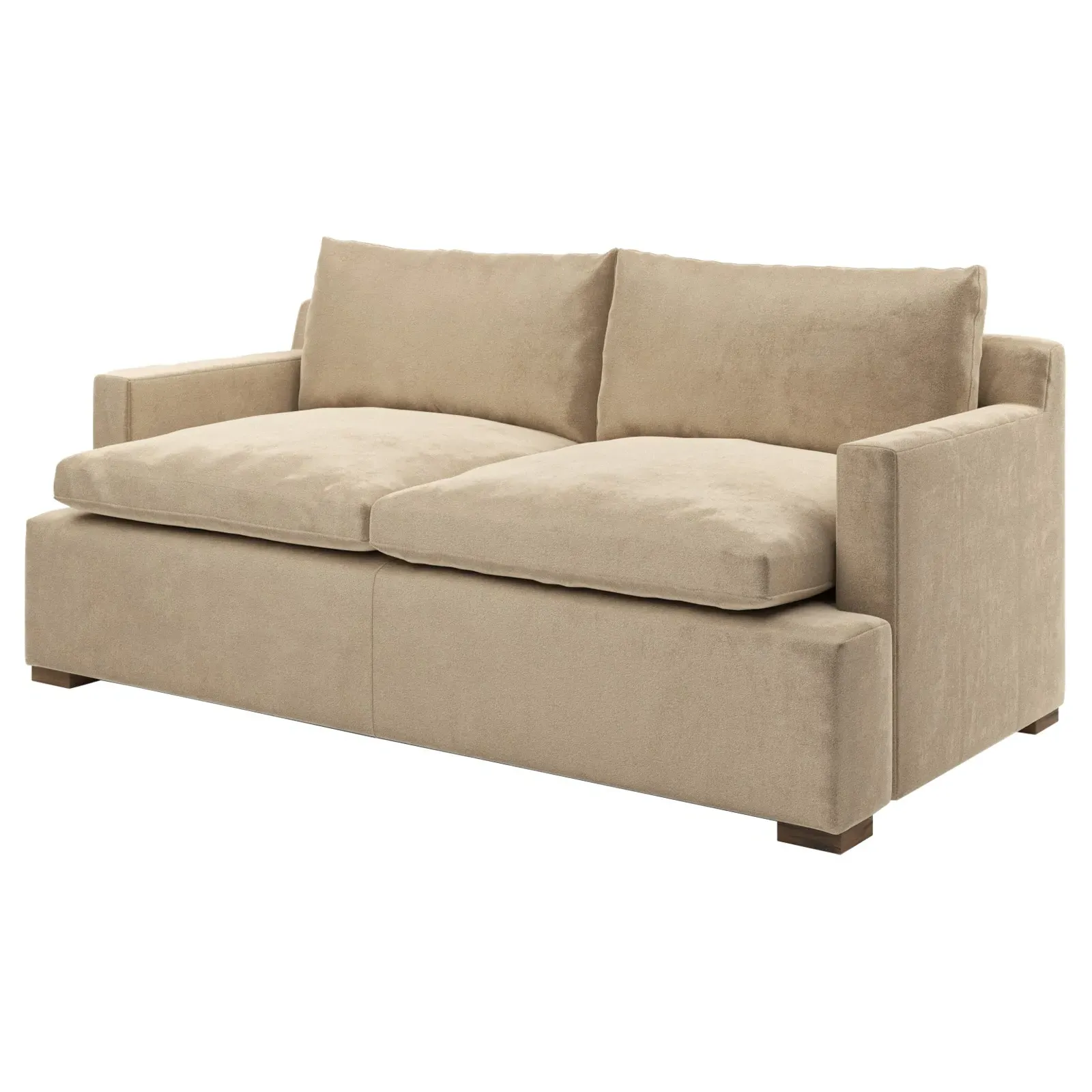 Harley 3-Seater Sleeper Sofa - Champagne, Velvet
