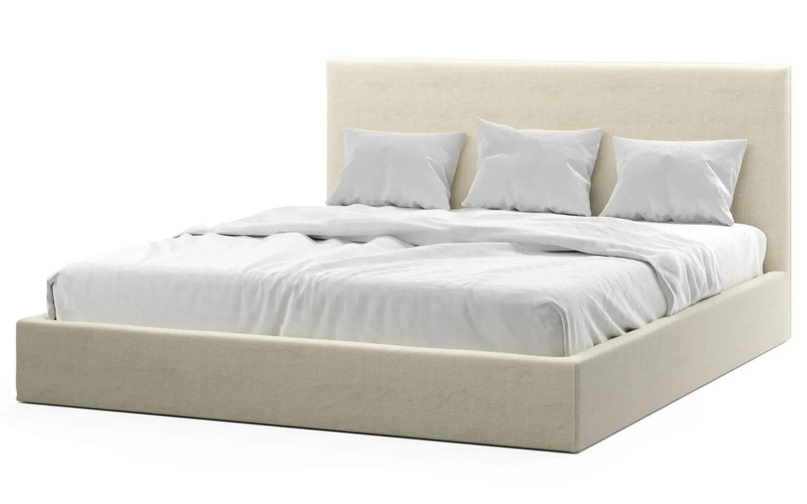 Harley Cal King Size Bed Frame - Sea Salt