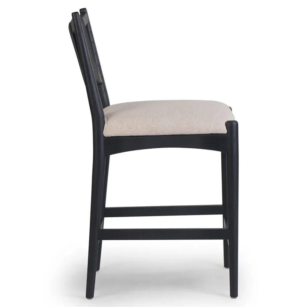 Harley Counter Stool - Black, Nettlewood