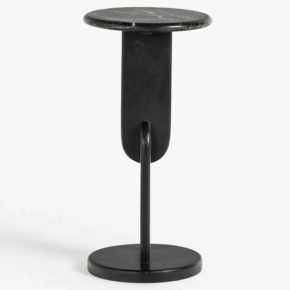 Harley Drink Table - Black, Acacia Wood