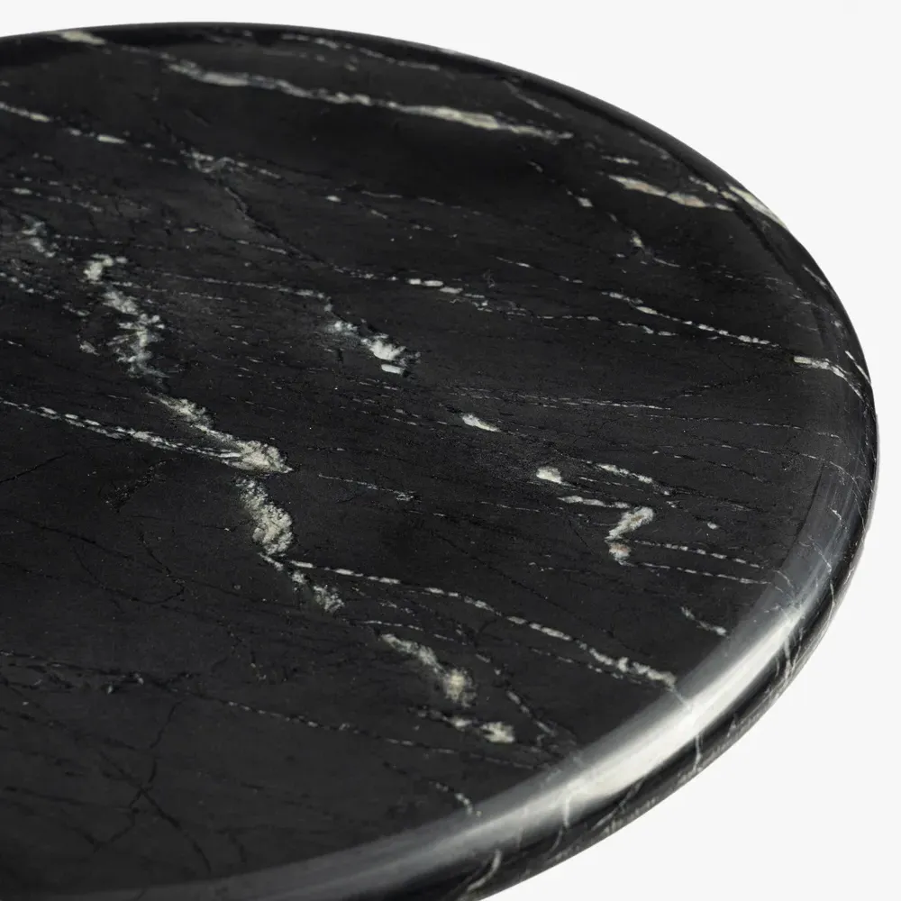 Harley Drink Table - Black, Acacia Wood