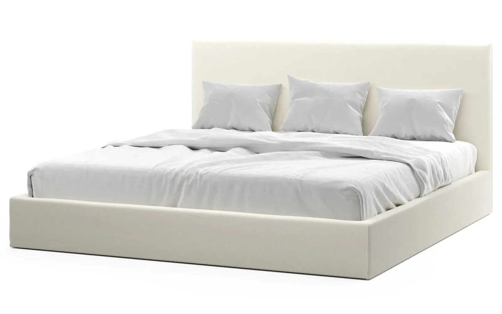 Harley King Size Bed Frame - Marshmallow