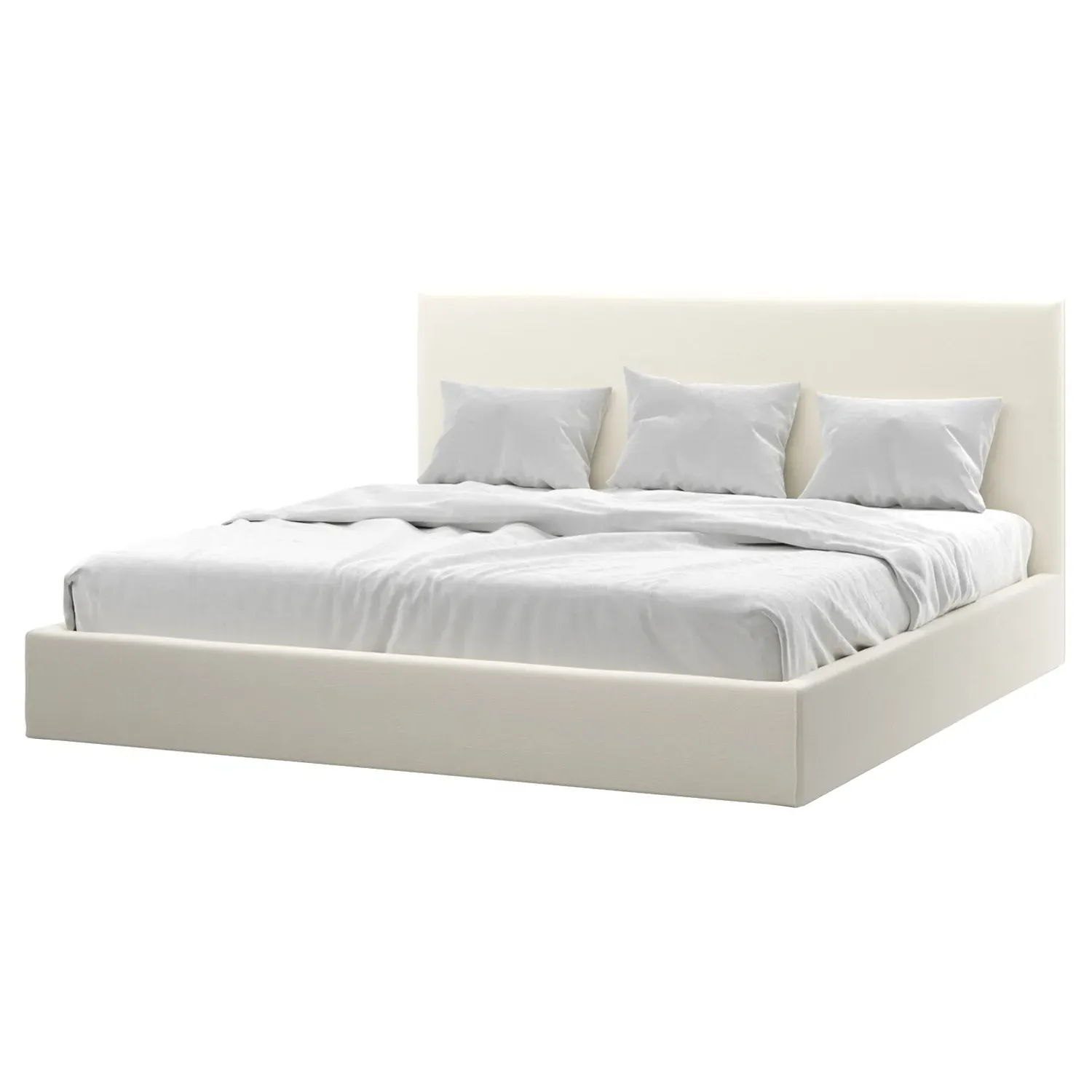 Harley King Size Bed Frame - Marshmallow