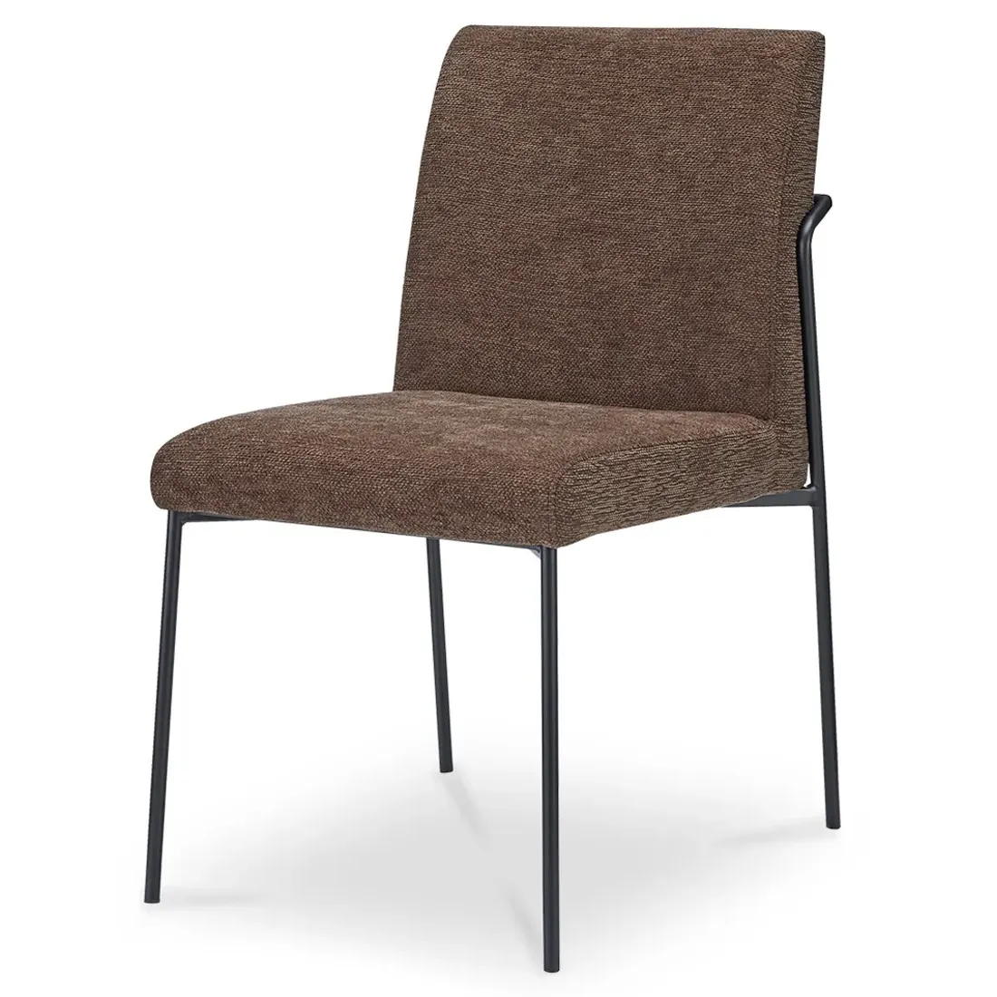 Harley Metal Dining Chair Set of 2 - Brown