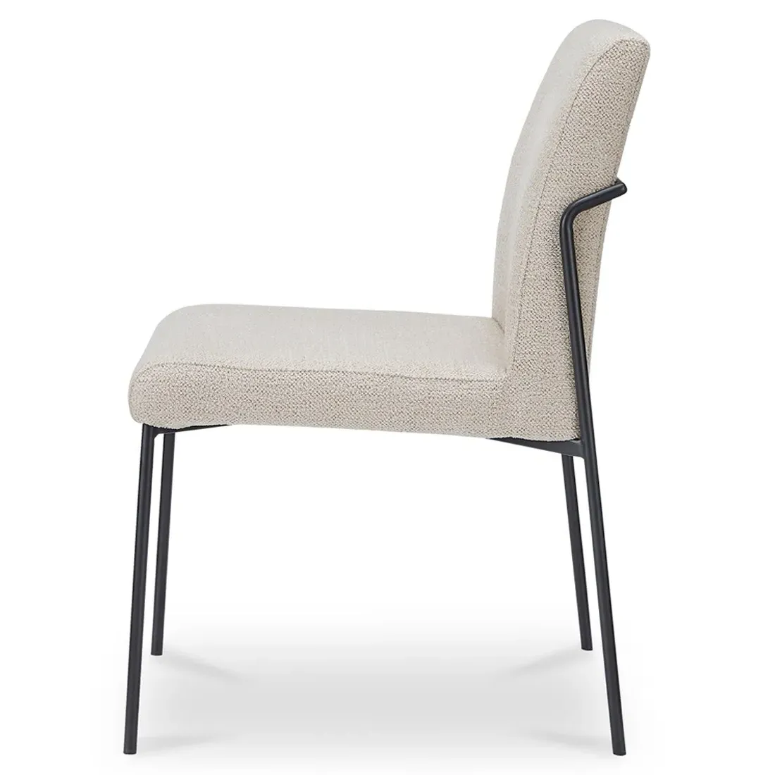 Harley Metal Dining Chair Set of 2 - Cream