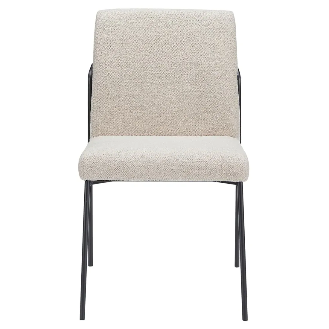 Harley Metal Dining Chair Set of 2 - Cream