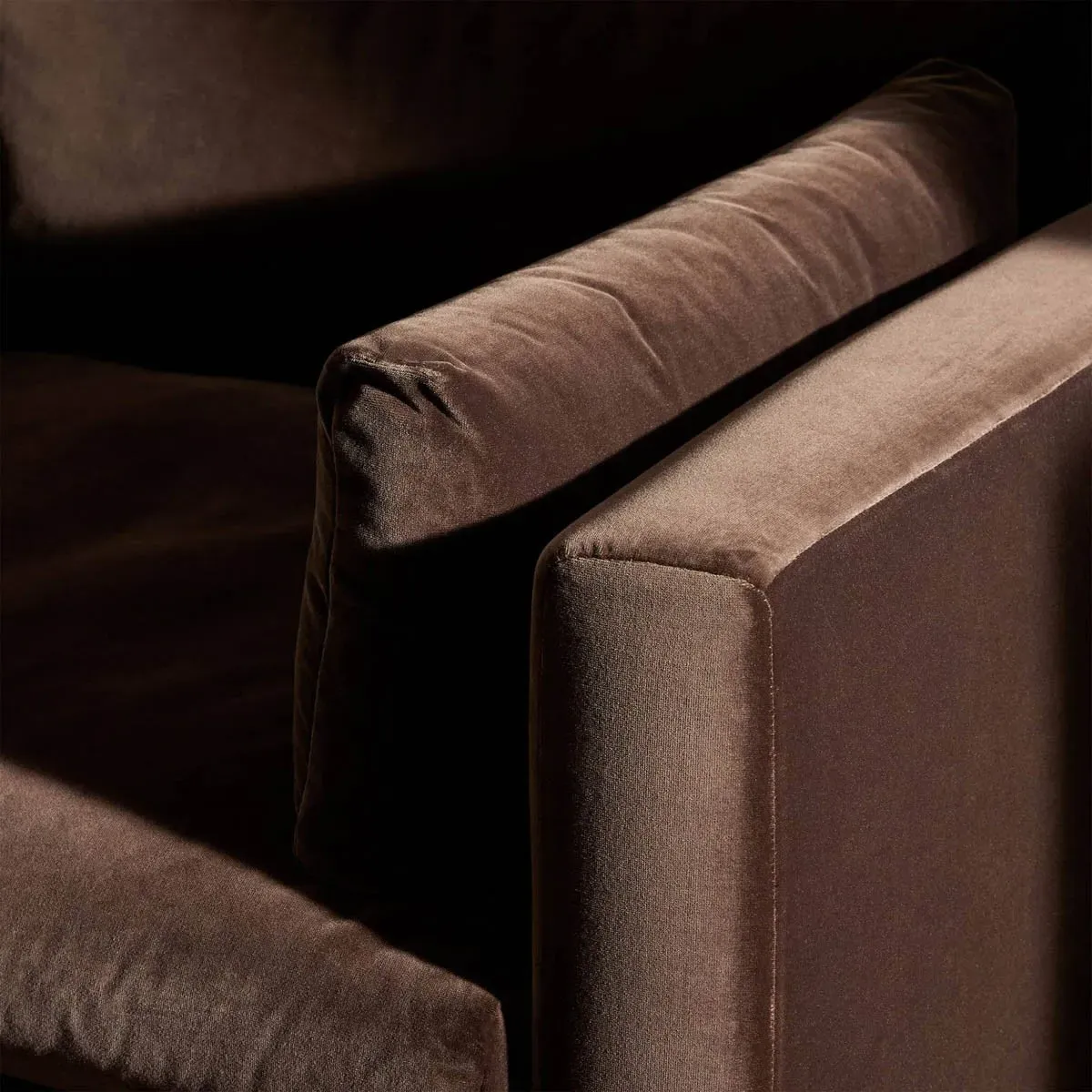 Harlin Chair and a Half - Cocoa, Velvet