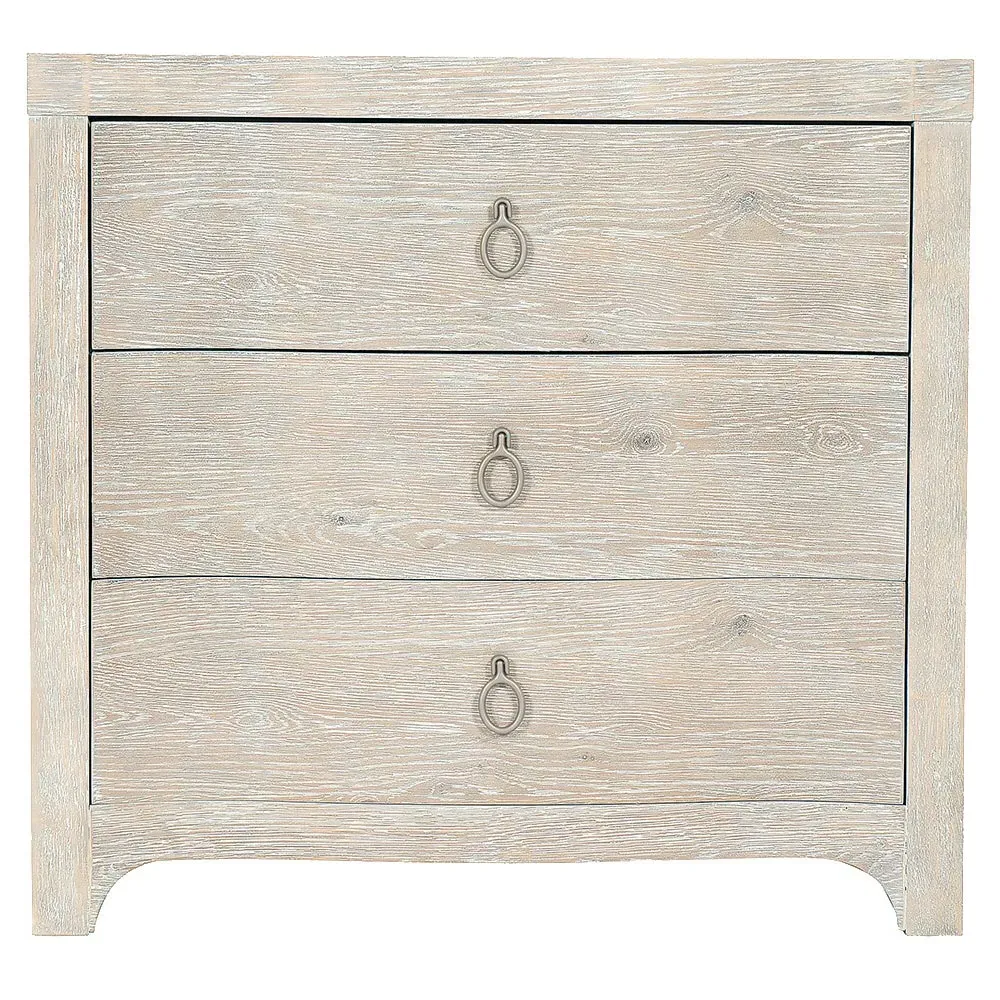 Harmony 3 Drawer Nightstand - Surf Beige, Oak image
