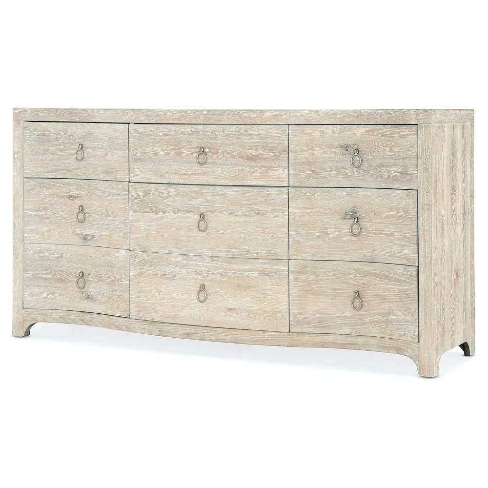 Harmony 9 Drawer Dresser - White, Oak