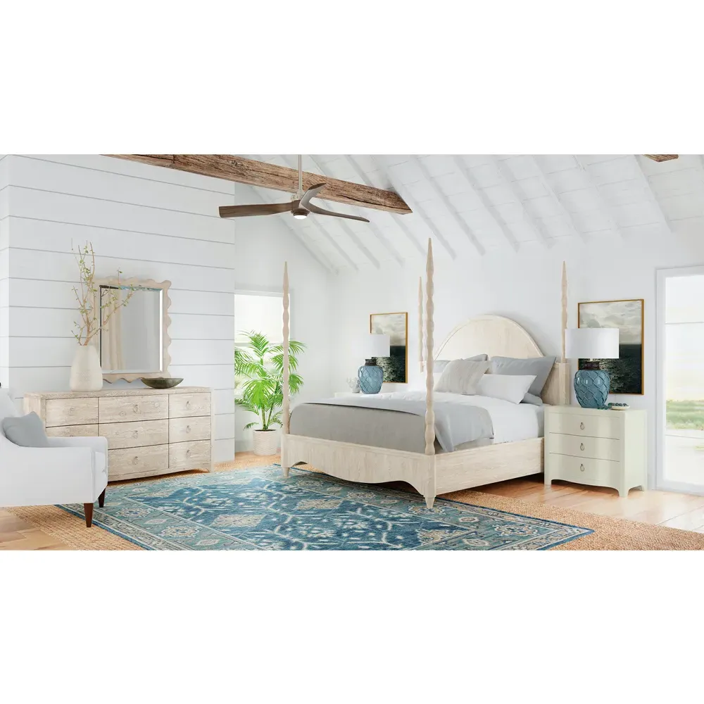 Harmony 9 Drawer Dresser - White, Oak