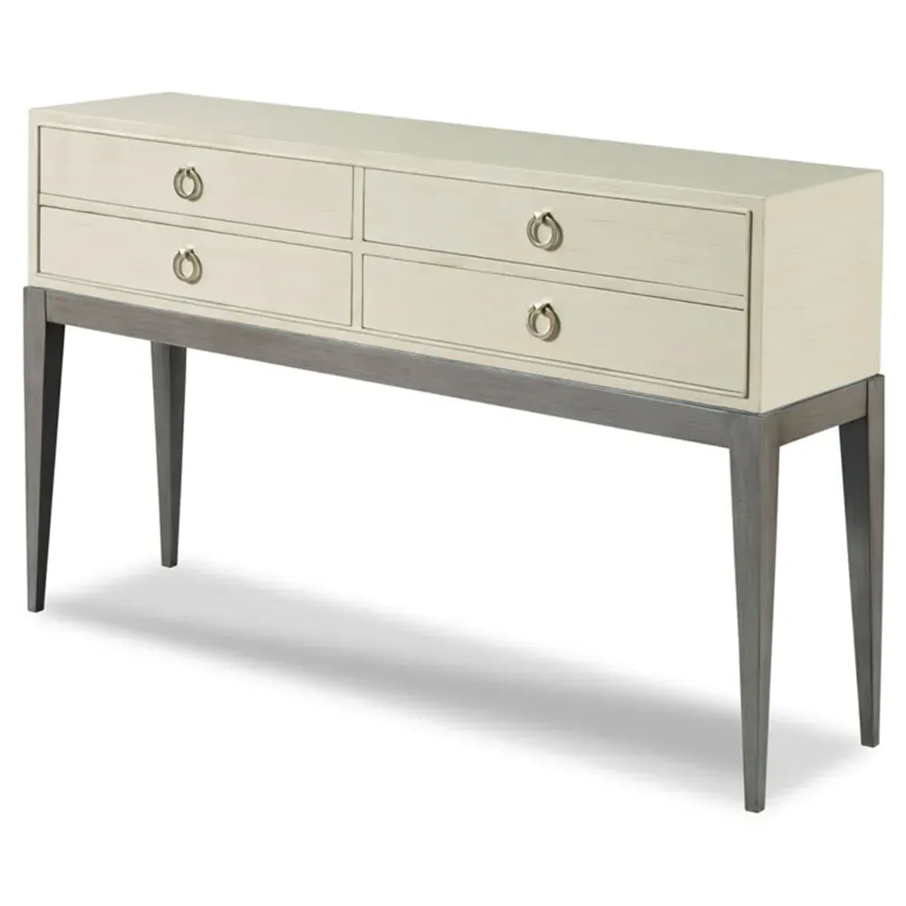 Harper Console Table - Greystone, Hardwood