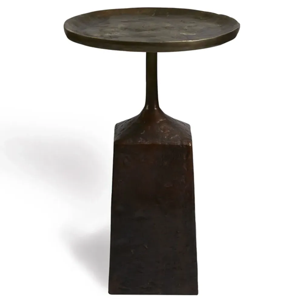 Harper Round Side Table - Bronze, Aluminum image