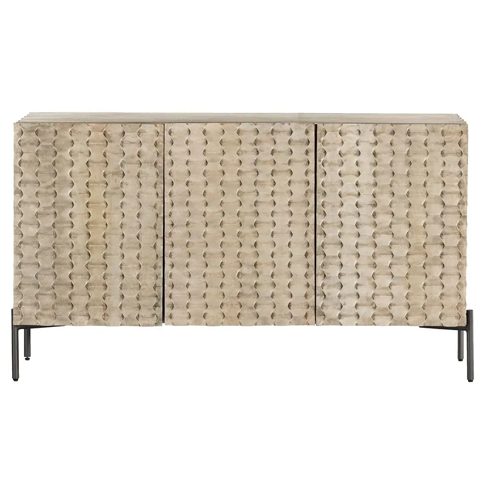 Harrison 48" Media Console - Grey, Mango Wood image