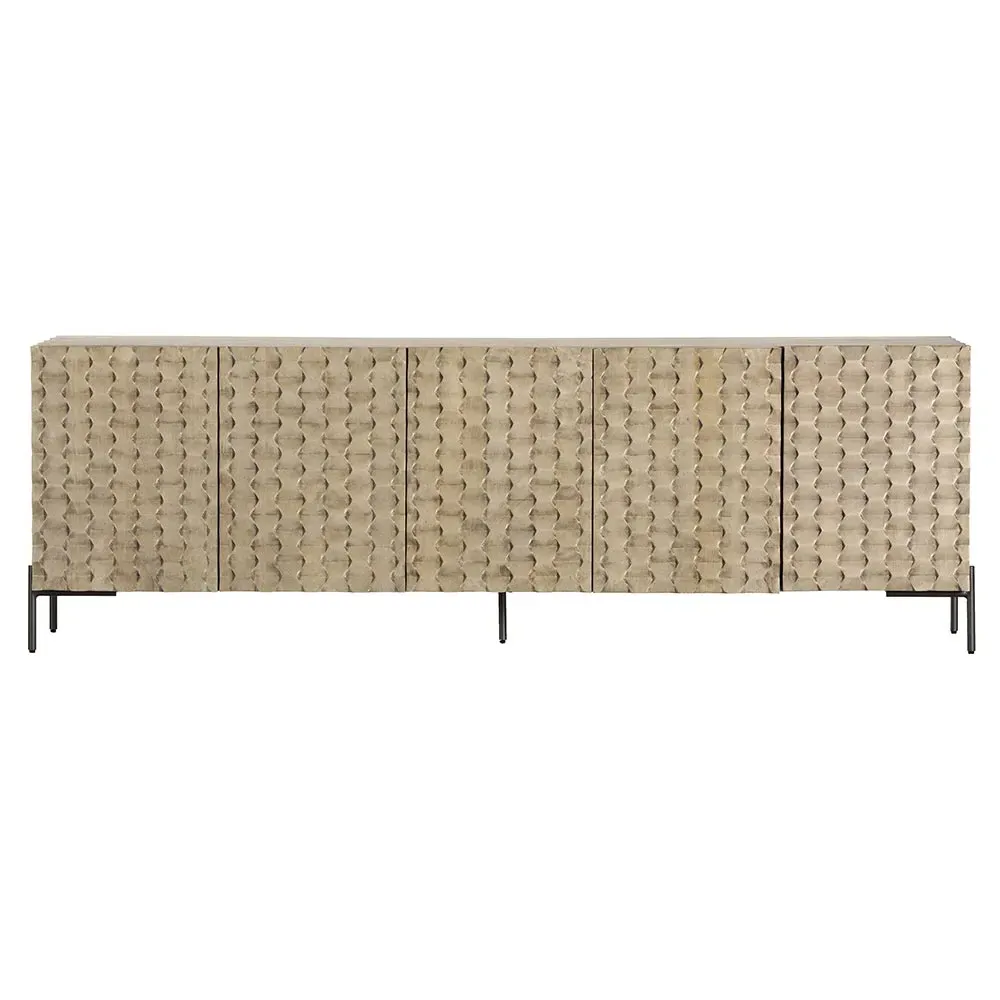 Harrison 82" Media Console - Grey, Mango Wood