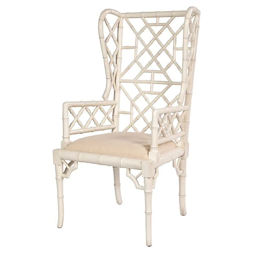 Harrison Chippendale Dining Chair - Cream, Mahogany
