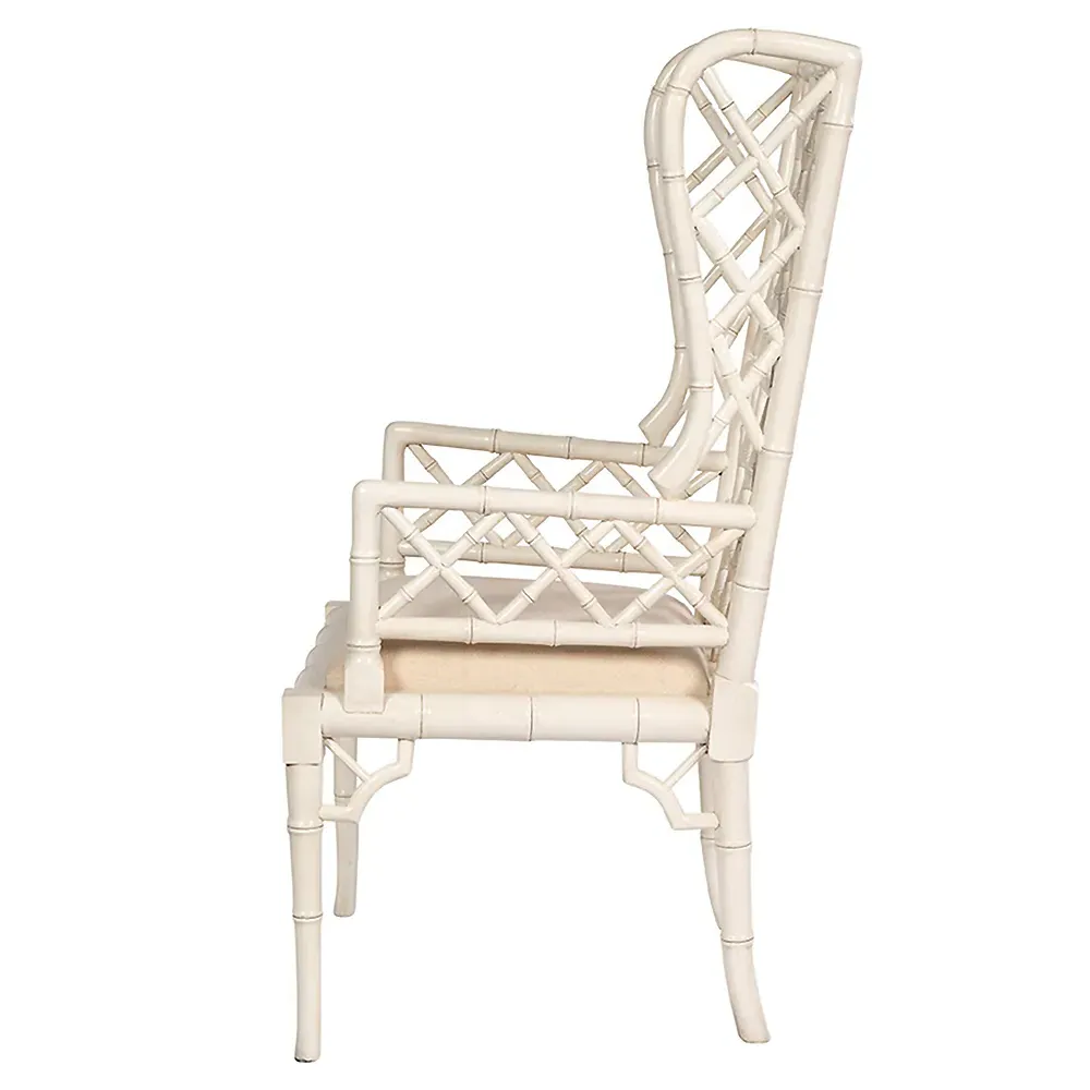 Harrison Chippendale Dining Chair - Cream, Mahogany