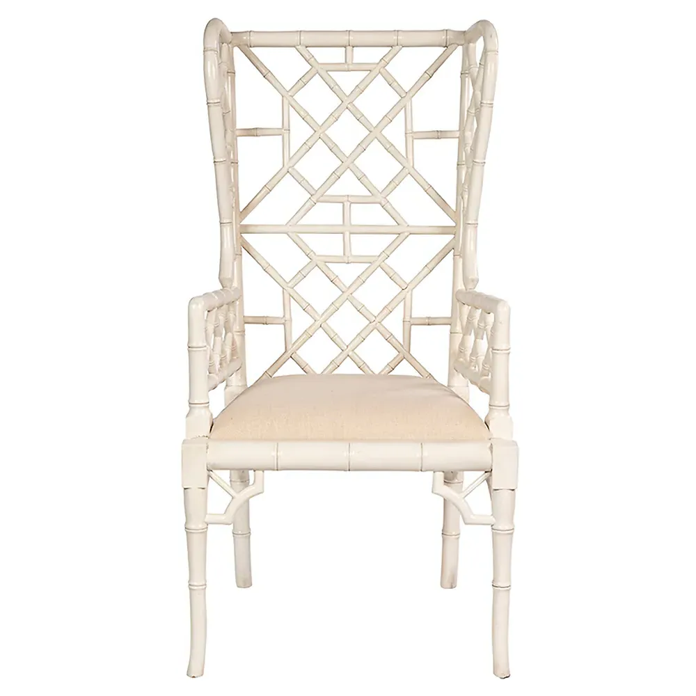 Harrison Chippendale Dining Chair - Cream, Mahogany