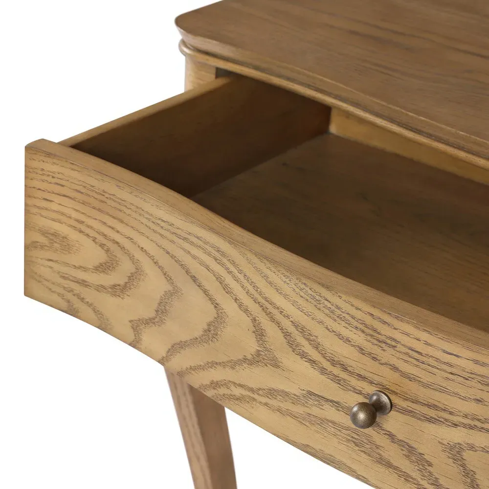 Harry Nightstand with Storage - Brown, Oak