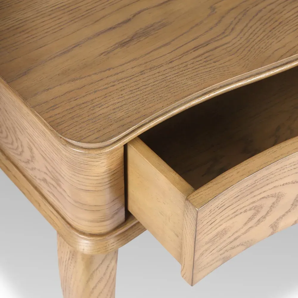 Harry Nightstand with Storage - Brown, Oak