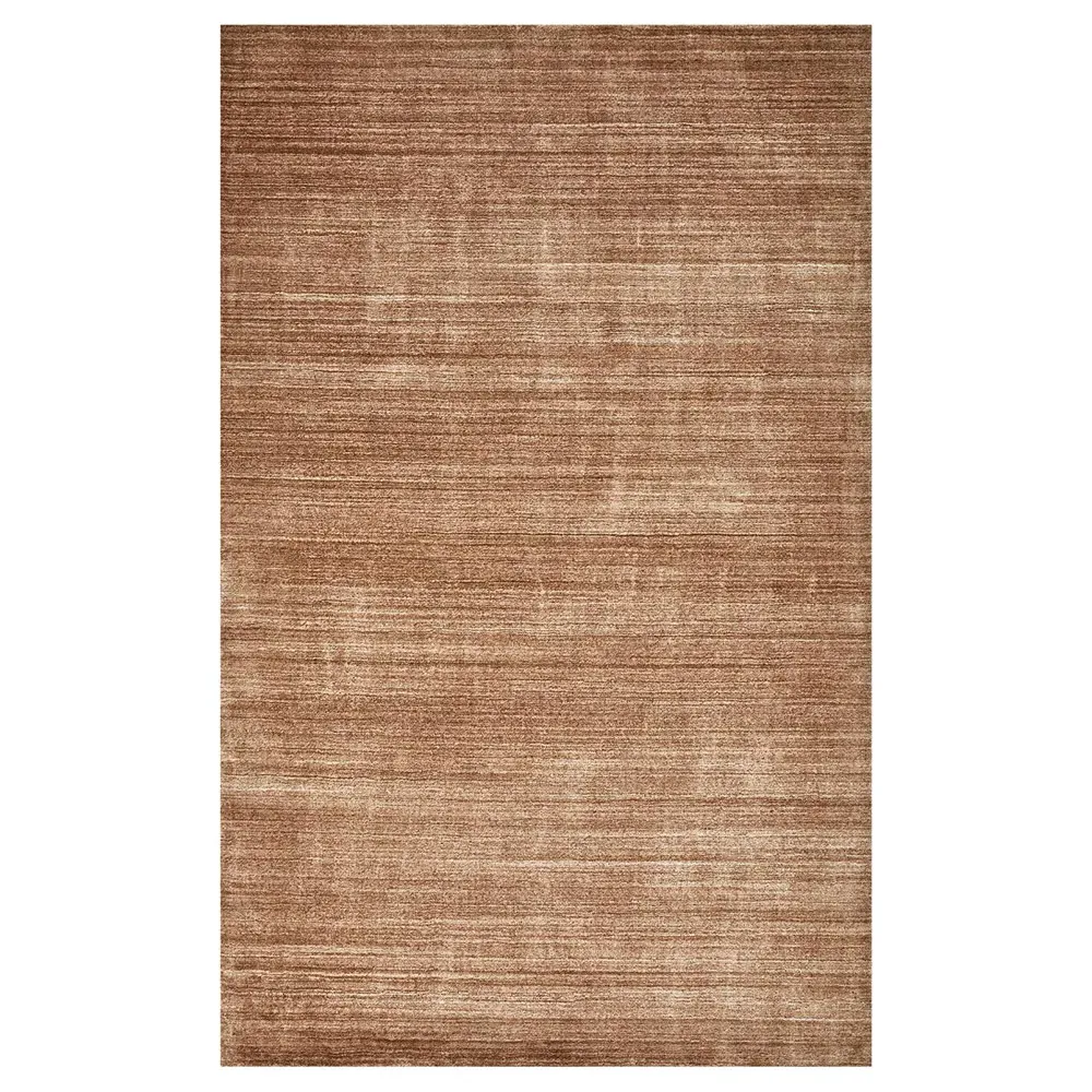 Hartley 10x14 Solid Rug - Caramel Brown, Wool