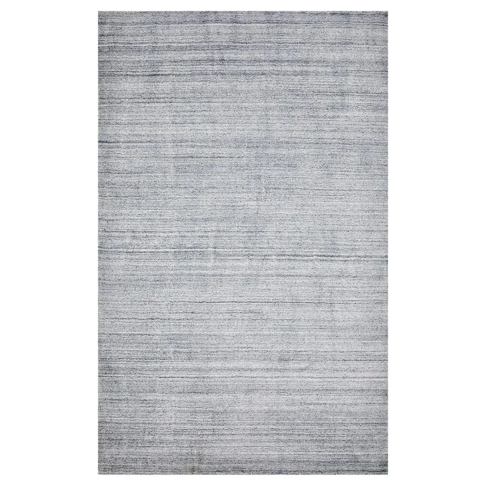 Hartley 10x14 Solid Rug - Heather Grey, Wool