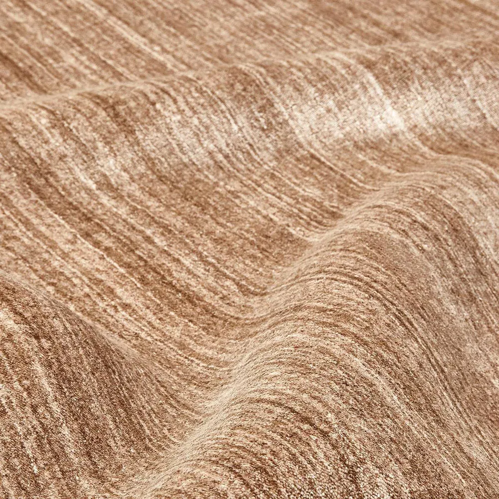 Hartley 3x5 Solid Rug - Caramel Brown, Wool