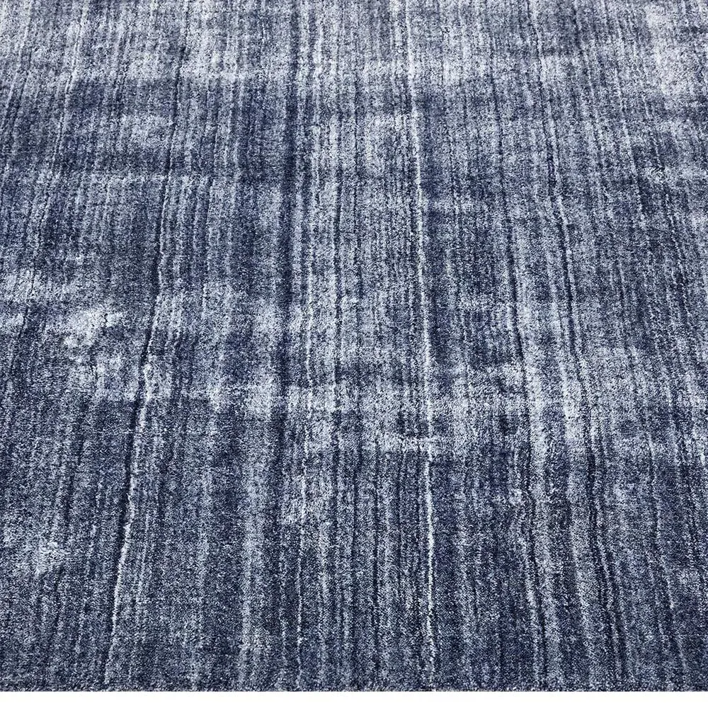 Hartley 3x5 Solid Rug - Denim Blue, Wool