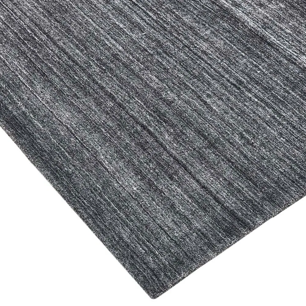 Hartley 3x5 Solid Rug - Marengo Grey, Wool