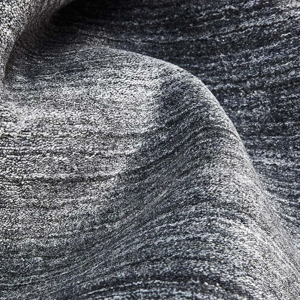 Hartley 3x5 Solid Rug - Marengo Grey, Wool