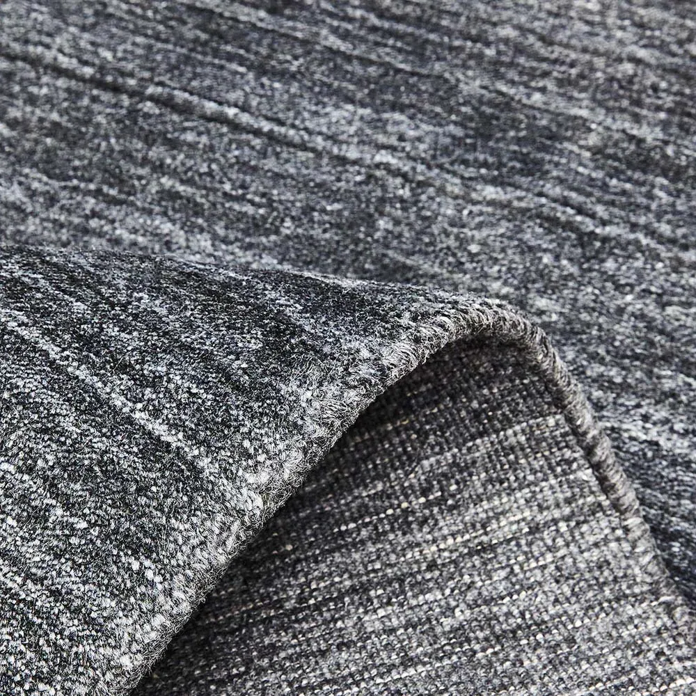 Hartley 3x5 Solid Rug - Marengo Grey, Wool