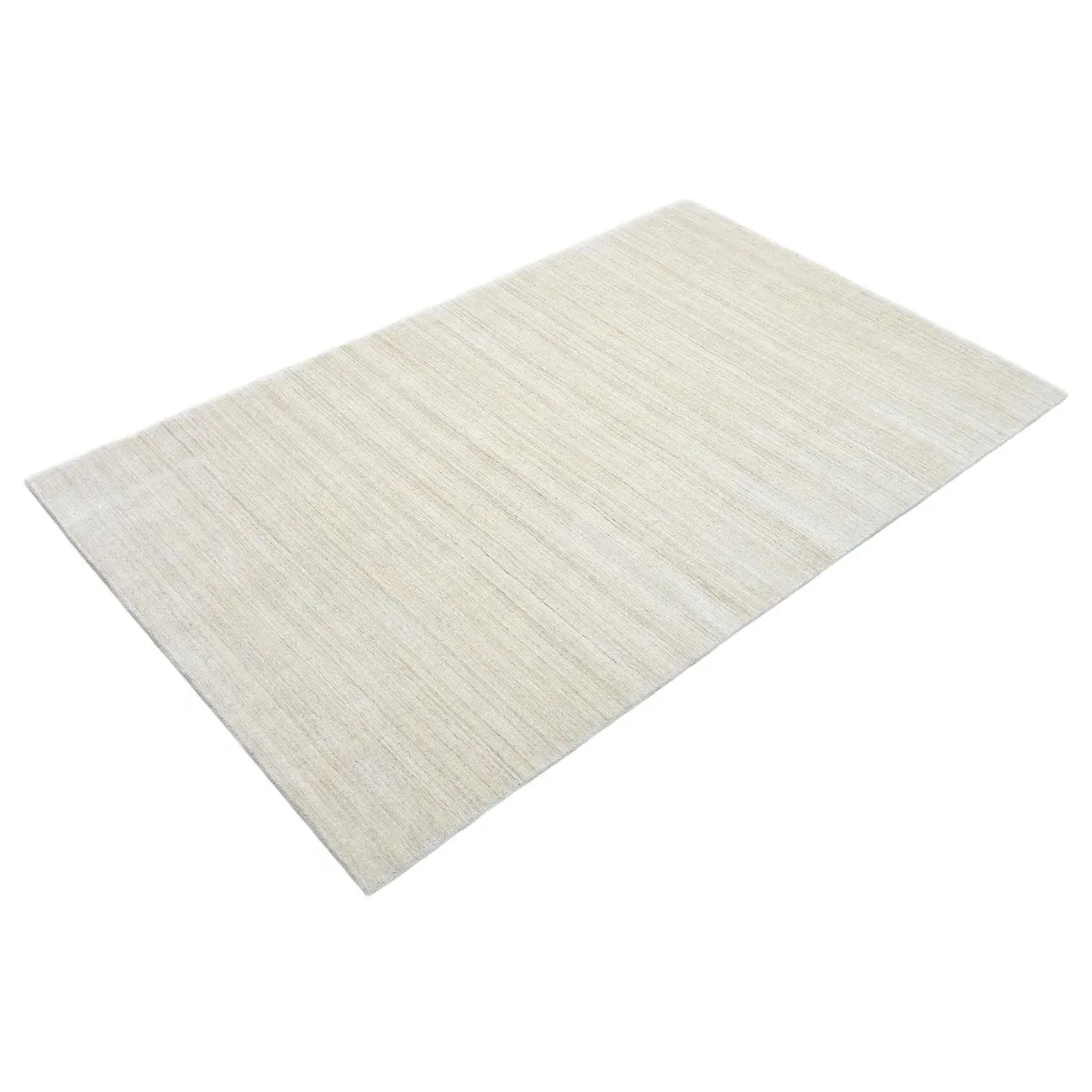 Hartley 3x5 Solid Rug - White, Wool