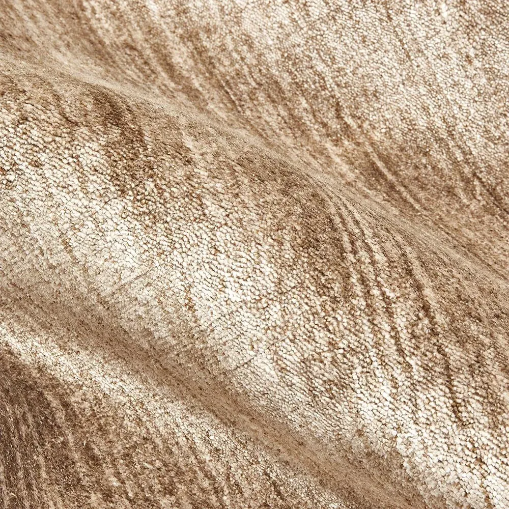 Hartley 5x8 Solid Rug - Caramel Brown, Wool