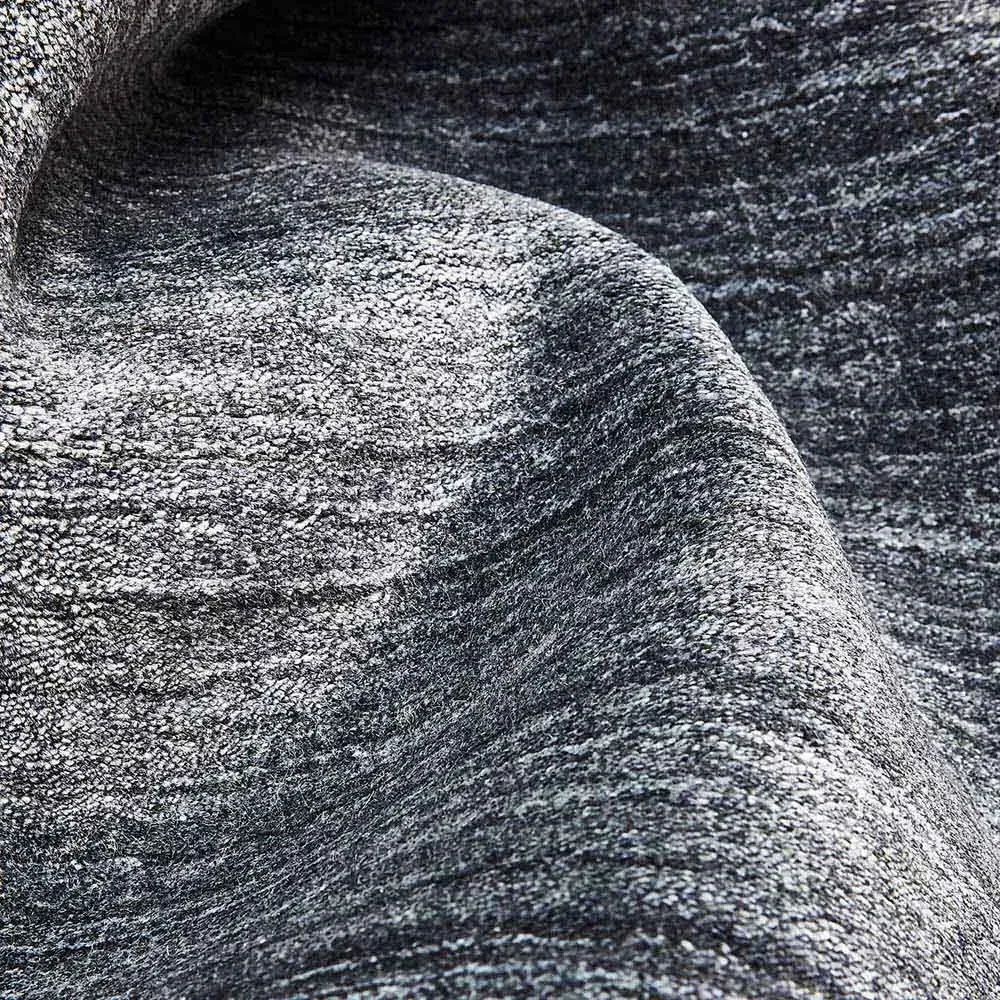 Hartley 5x8 Solid Rug - Marengo Grey, Wool