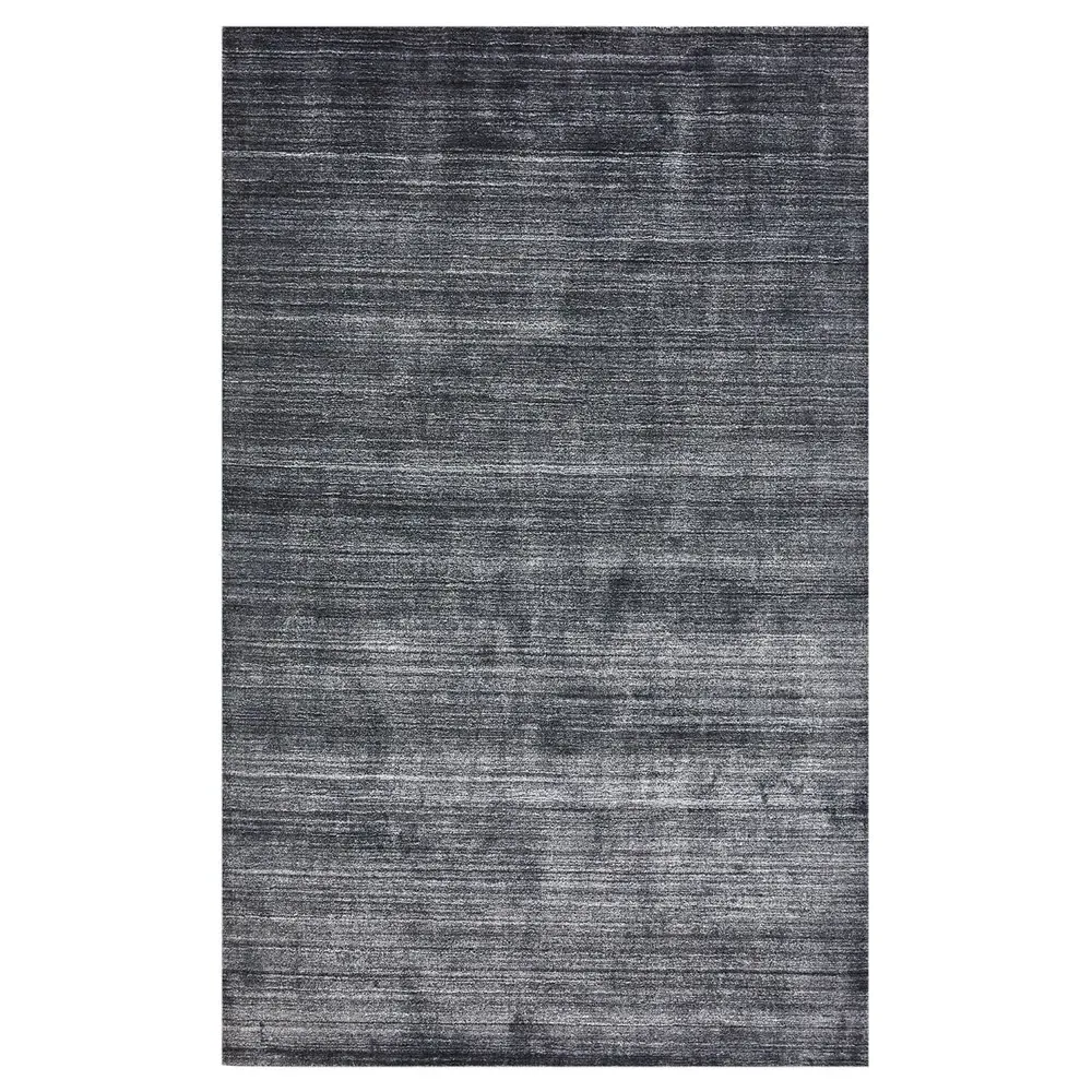 Hartley 5x8 Solid Rug - Marengo Grey, Wool