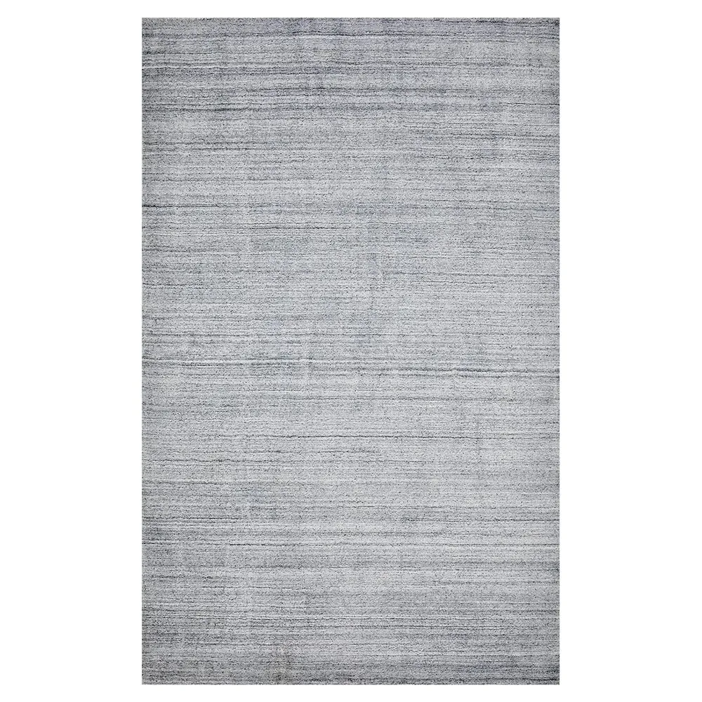 Hartley 8x10 Solid Rug - Heather Grey, Wool
