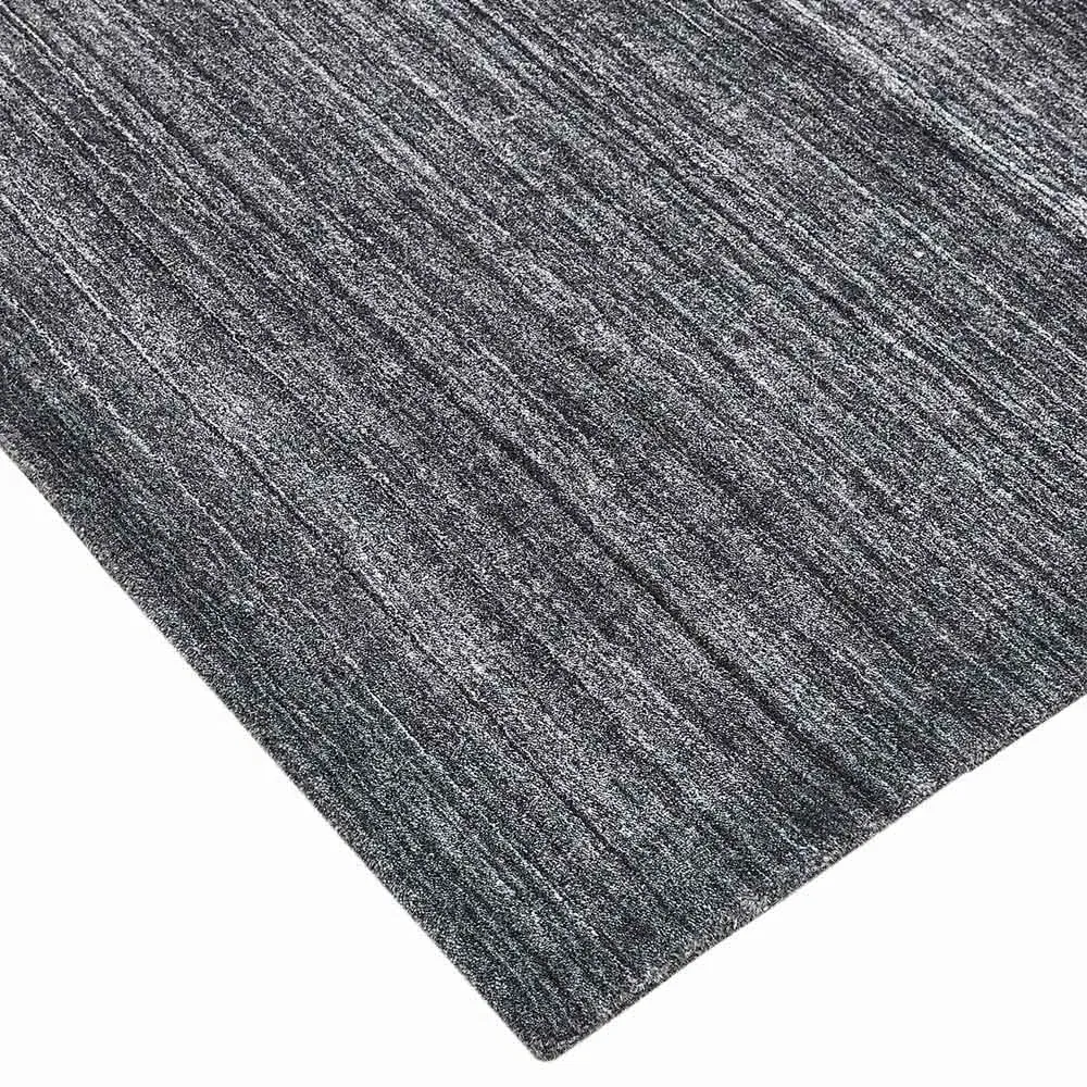 Hartley 8x10 Solid Rug - Marengo Grey, Wool