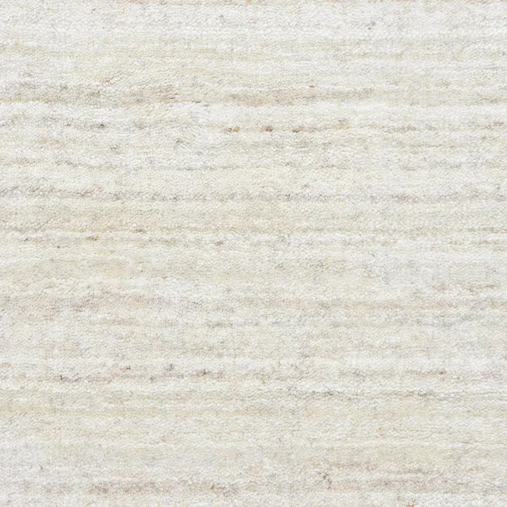 Hartley 9x12 Solid Rug - White, Wool