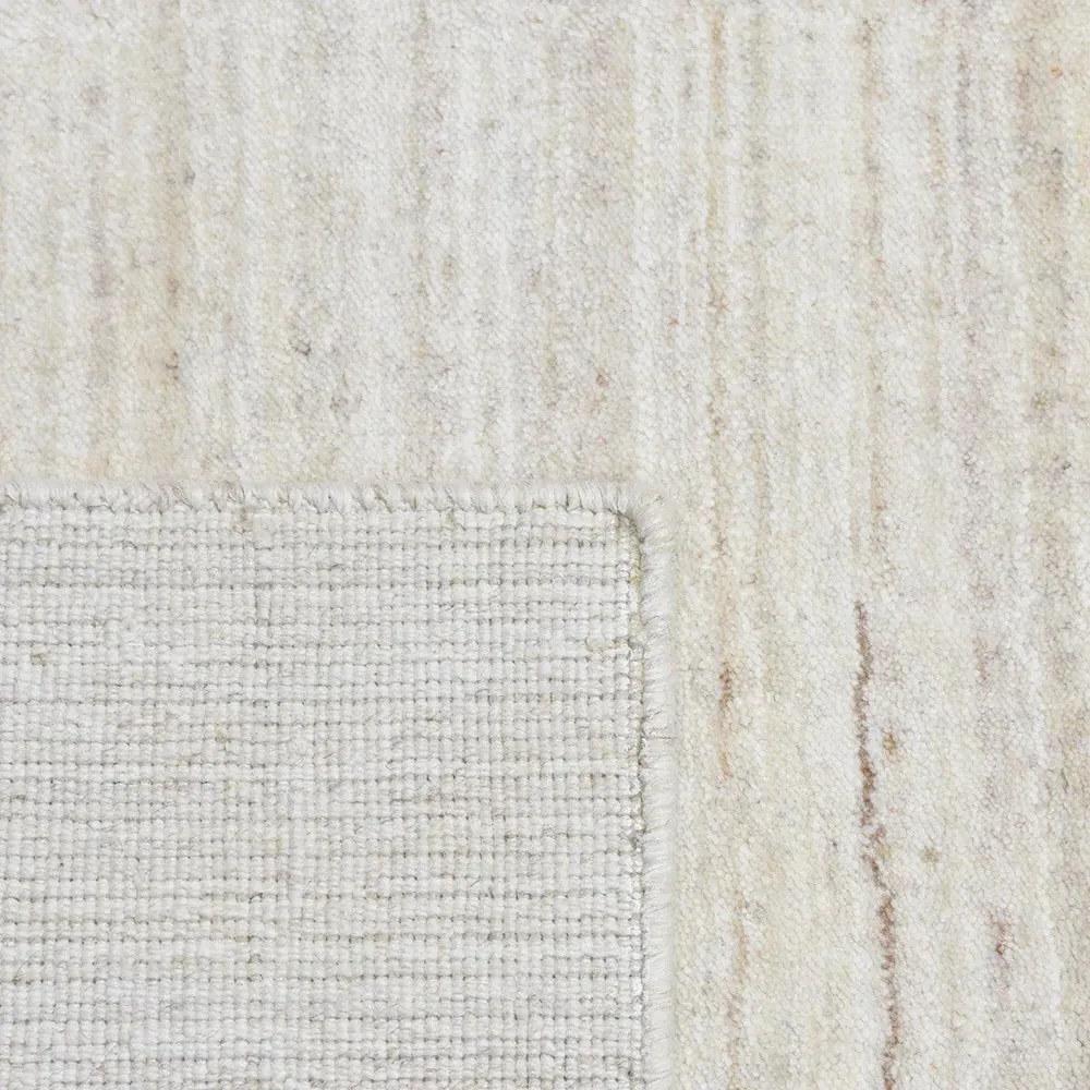 Hartley 9x12 Solid Rug - White, Wool