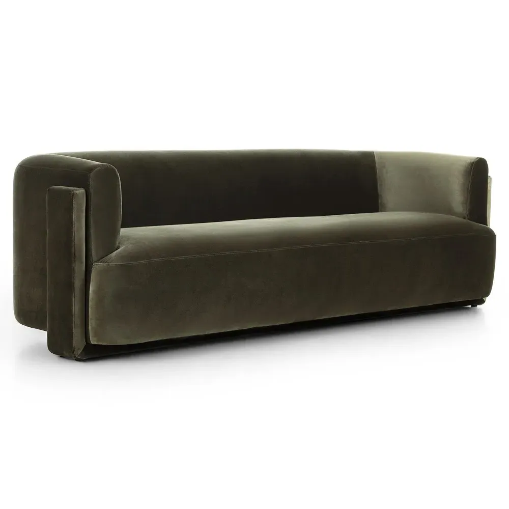 Hartley Sofa - Olive, Velvet