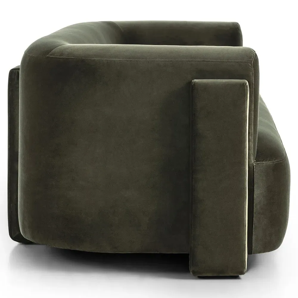 Hartley Sofa - Olive, Velvet