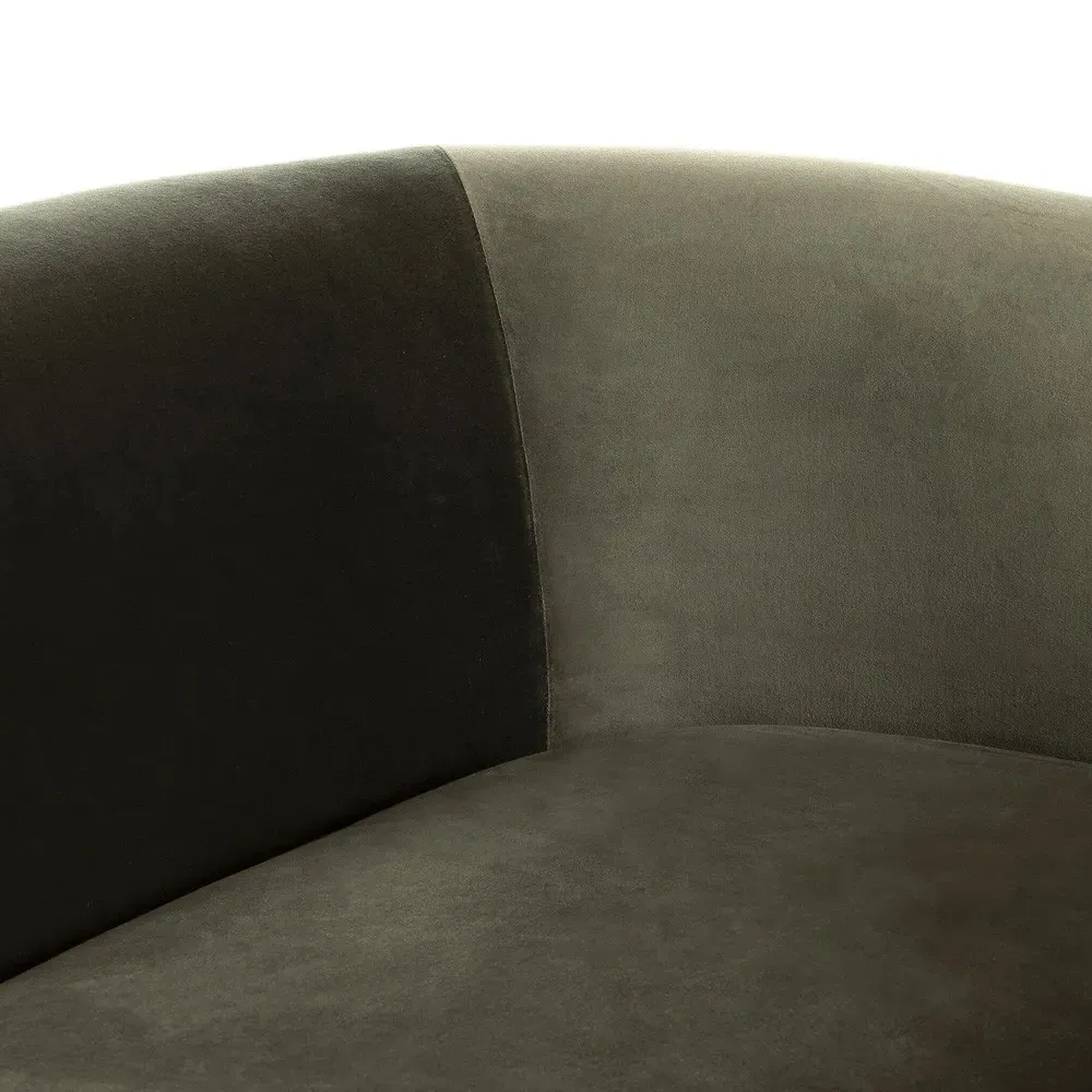 Hartley Sofa - Olive, Velvet