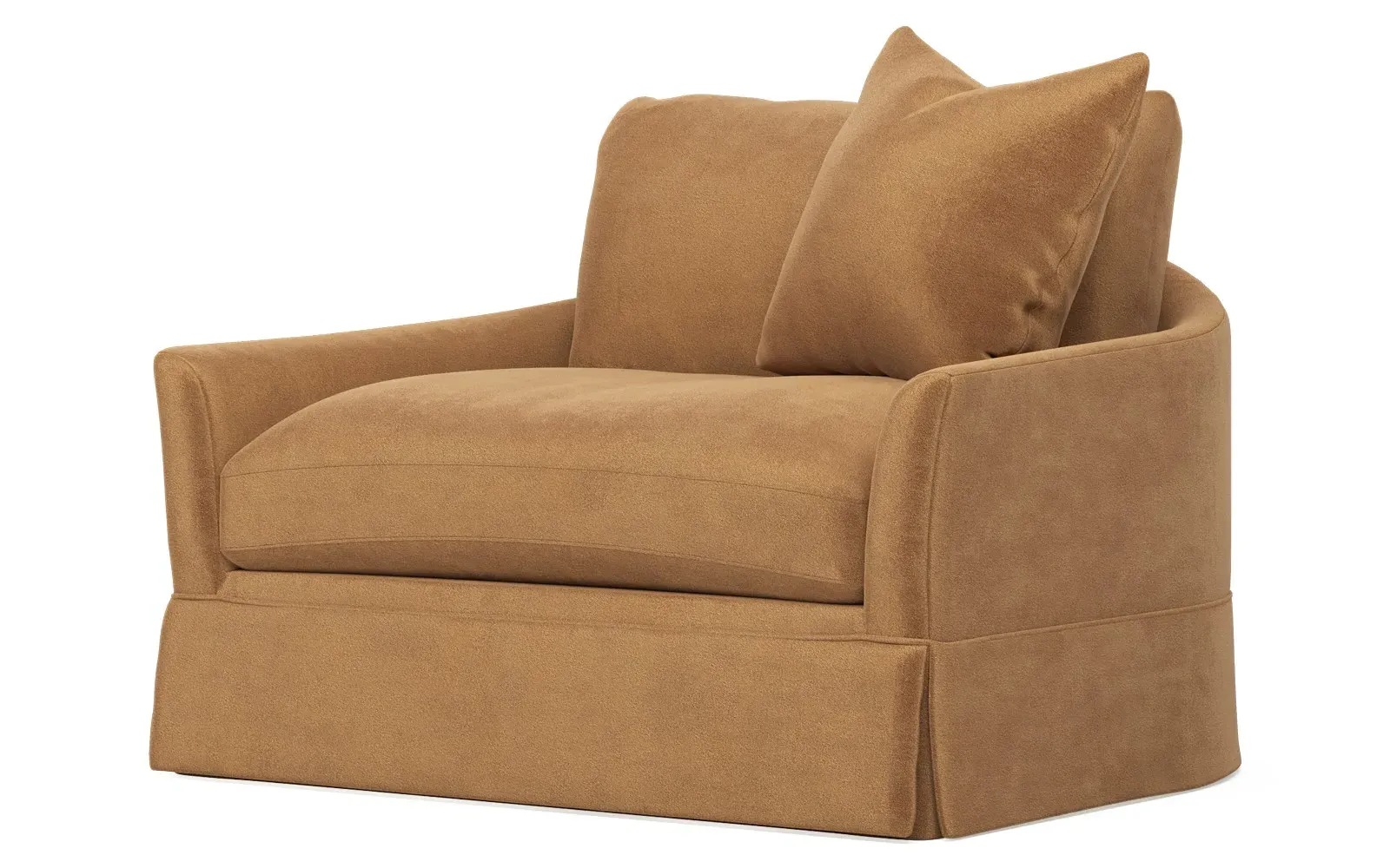 Hartwell Chair and a Half - Gingerbread, Velvet