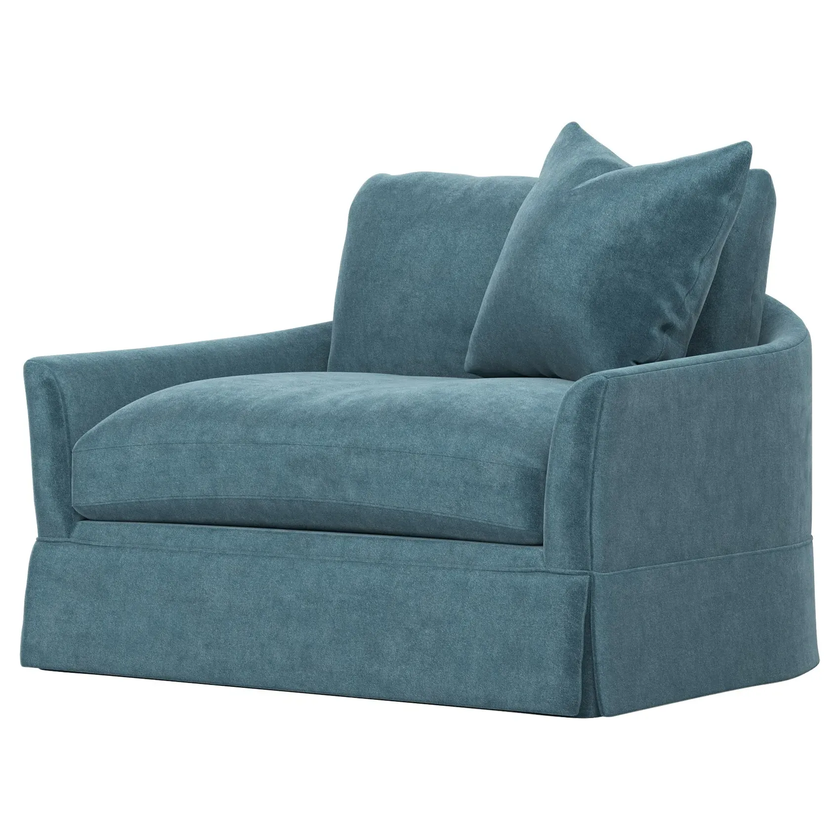 Hartwell Chair and a Half - Lakeside, Velvet