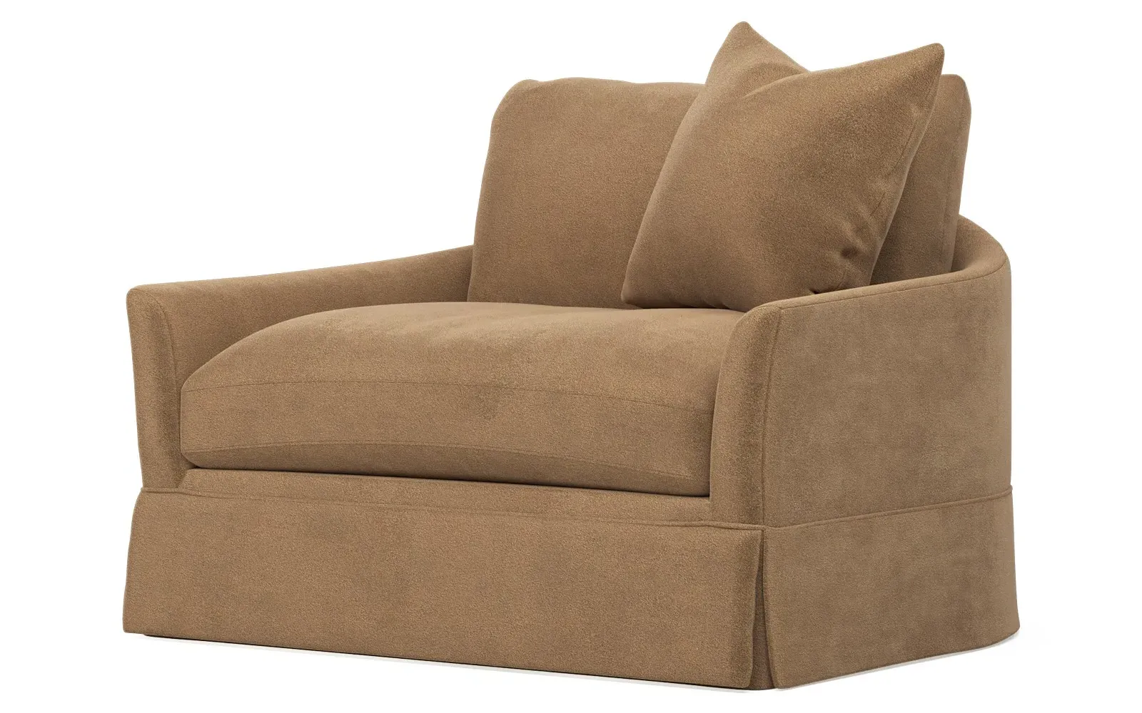 Hartwell Chair and a Half - Mocha Mist, Velvet