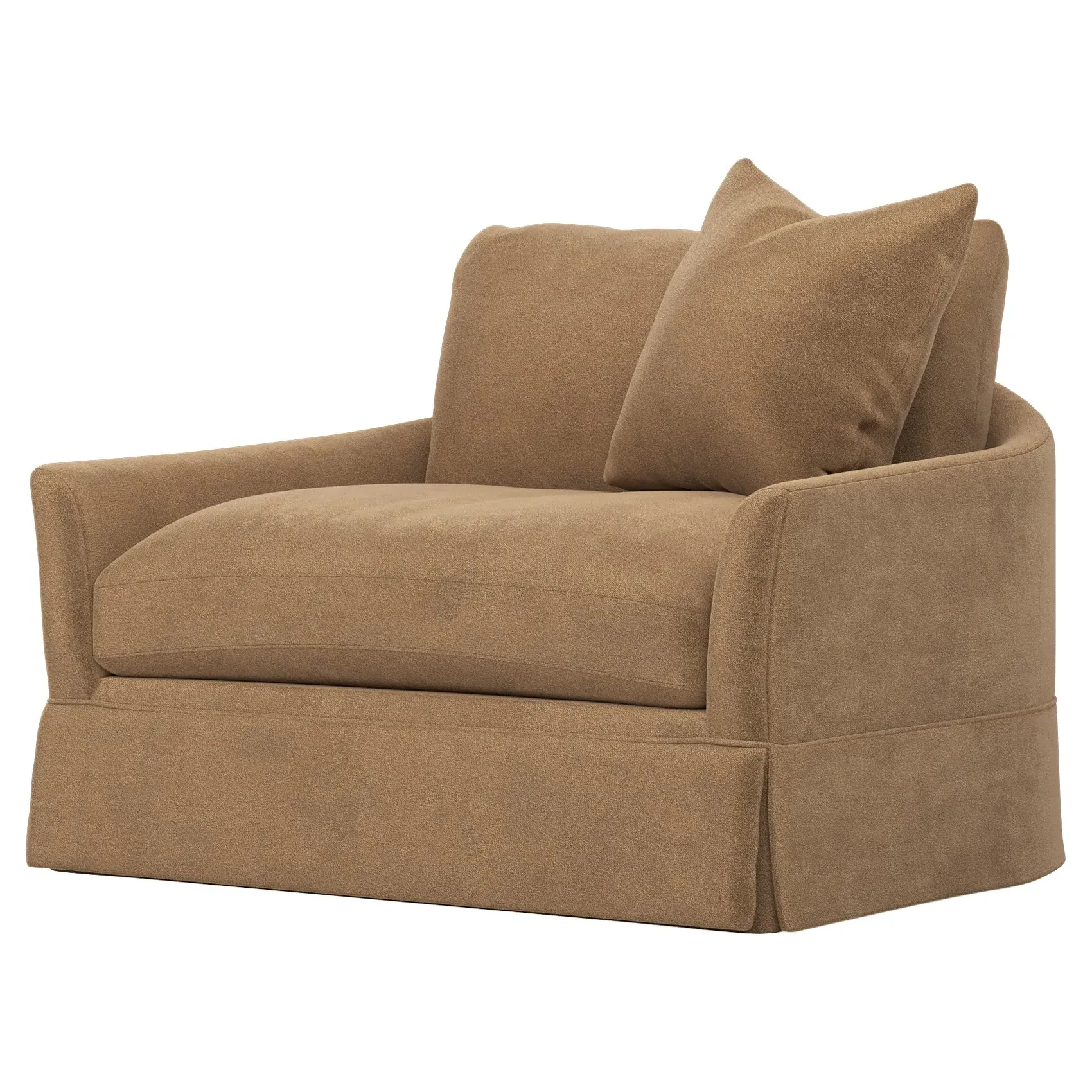 Hartwell Chair and a Half - Mocha Mist, Velvet